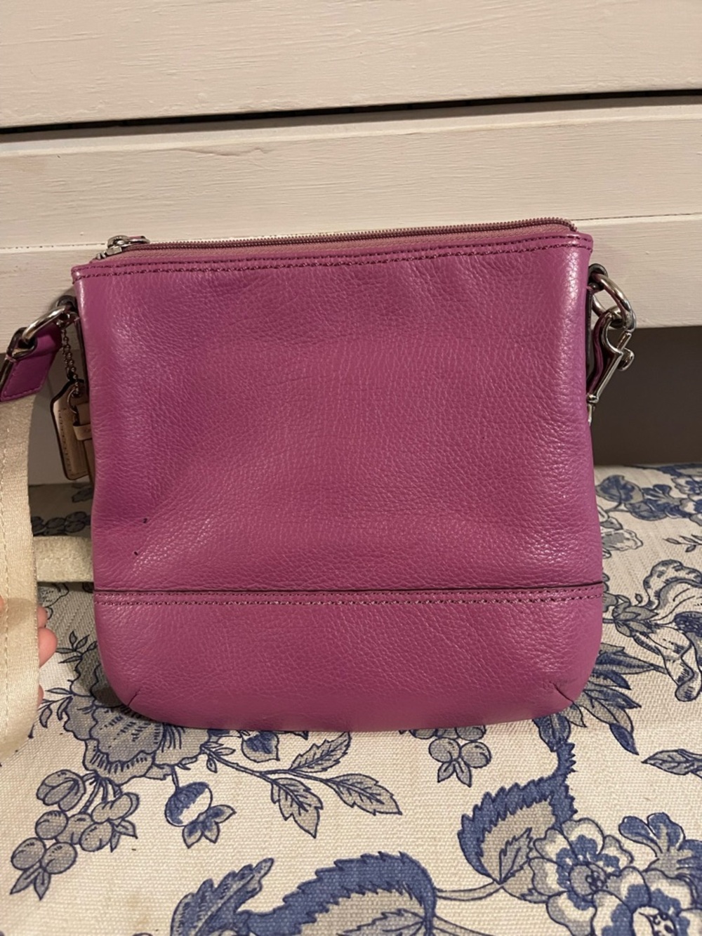 Coach Pebbled Leather Crossbody + Card Holder - Picture 6 of 8